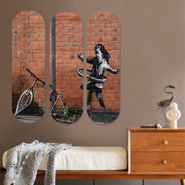 Wallity Cuadro Decorativo de MDF Multicolor (3 Piezas)